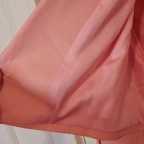 For Love and Lemons Peach Linen Blend Cropped Blazer Size XL - Picture 10 of 14